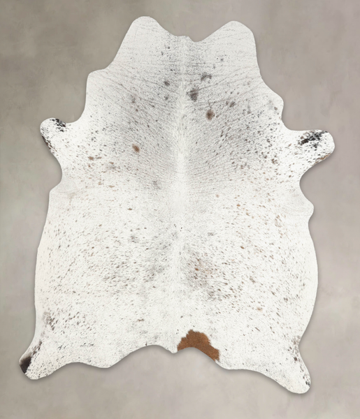 Salt and Pepper Black Cowhide Rug #B1060