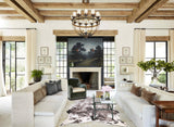 Salt and Pepper Black Cowhide Rug #B10630
