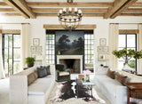 Chocolate and White Cowhide Rug #B10670