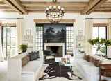 Chocolate and White Cowhide Rug #B10673