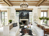 Chocolate and White Cowhide Rug #B10675