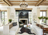 Chocolate and White Cowhide Rug #B10698