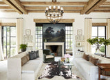 Chocolate and White Cowhide Rug #B10711
