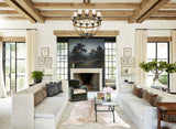 Grey With White Cowhide Rug #B10722