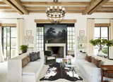Chocolate and White Cowhide Rug #B10725