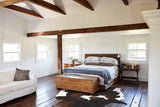 Chocolate and White Cowhide Rug #B10728