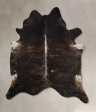 Dark Brindle Cowhide Rug #B10739