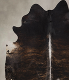 Dark Brindle Cowhide Rug #B10739
