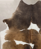 Chocolate and White Cowhide Rug #B10754