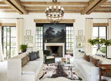 Salt and Pepper Brown Cowhide Rug #B10809
