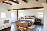 Salt and Pepper Brown Cowhide Rug #B10811