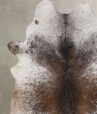 Salt and Pepper Brown Cowhide Rug #B10812