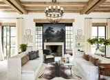Salt and Pepper Brown Cowhide Rug #B10812