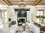 Salt and Pepper Brown Cowhide Rug #B10851
