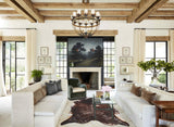 Salt and Pepper Brown Cowhide Rug #B10853