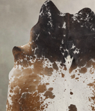 Salt and Pepper Brown Cowhide Rug #B10855