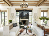Salt and Pepper Brown Cowhide Rug #B10855