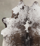 Salt and Pepper Brown Cowhide Rug #B10872