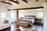Salt and Pepper Brown Cowhide Rug #B10872