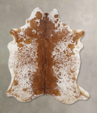 Salt and Pepper Brown Cowhide Rug #B10884