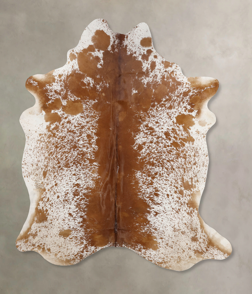 Salt and Pepper Brown Cowhide Rug #B10884