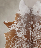 Salt and Pepper Brown Cowhide Rug #B10888