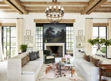 Salt and Pepper Brown Cowhide Rug #B10888