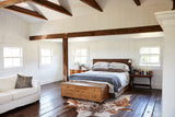 Salt and Pepper Brown Cowhide Rug #B10888
