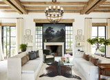 Salt and Pepper Brown Cowhide Rug #B10889