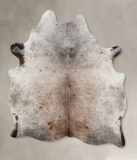 Salt and Pepper Brown Cowhide Rug #B10902