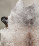 Salt and Pepper Brown Cowhide Rug #B10902