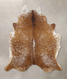 Salt and Pepper Brown Cowhide Rug #B10903