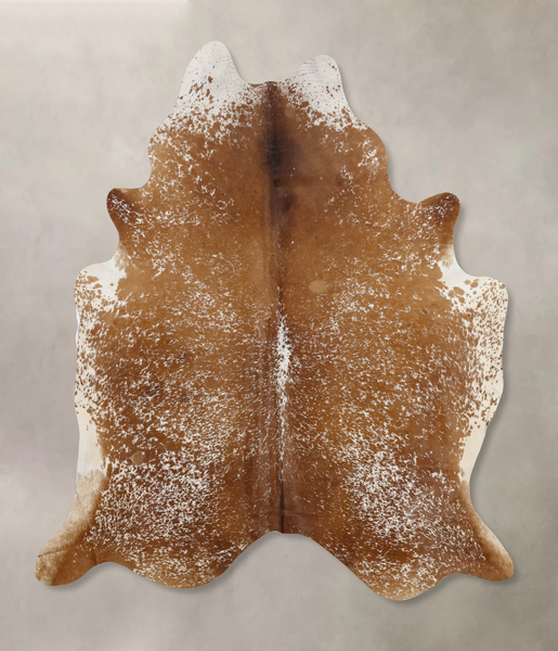 Salt and Pepper Brown Cowhide Rug #B10903