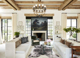 Salt and Pepper Black Cowhide Rug #B10910