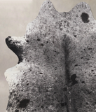 Salt and Pepper Black Cowhide Rug #B10915
