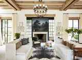 Salt and Pepper Black Cowhide Rug #B10915