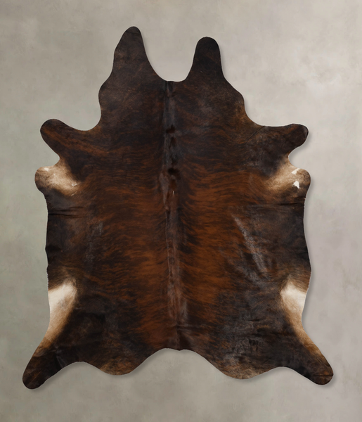 Dark Brindle Cowhide Rug #B10917