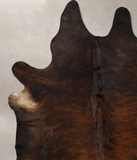 Dark Brindle Cowhide Rug #B10917