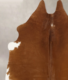 Brown and White Regular Cowhide Rug #B10998
