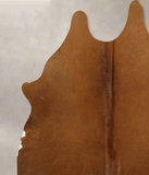 Solid Brown Cowhide Rug #B11010