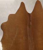 Solid Brown Cowhide Rug #B11047