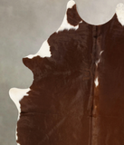 Solid Brown Cowhide Rug #B11130
