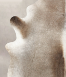 Grey with Beige Cowhide Rug #B1123