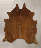Solid Brown Cowhide Rug #B11260