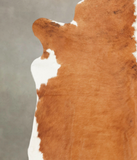 Brown and White Regular Cowhide Rug #B1130