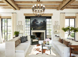 Brown and White Cowhide Rug #B11569
