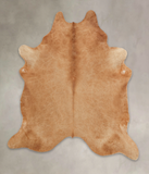 Solid Brown Cowhide Rug #B1168
