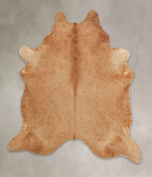 Solid Brown Cowhide Rug #B1168
