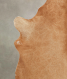 Solid Brown Cowhide Rug #B1168
