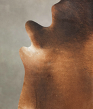 Brown with Red Cowhide Rug #B1169
